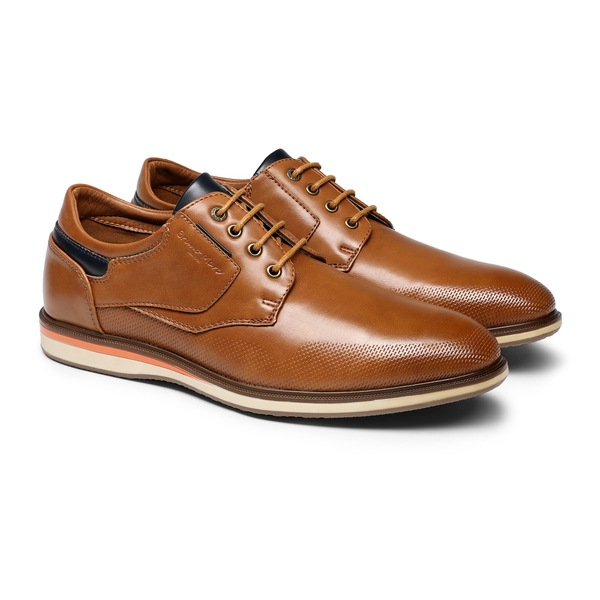 Men's Plain-Toe Business Casual Sneakers - TAN - 5